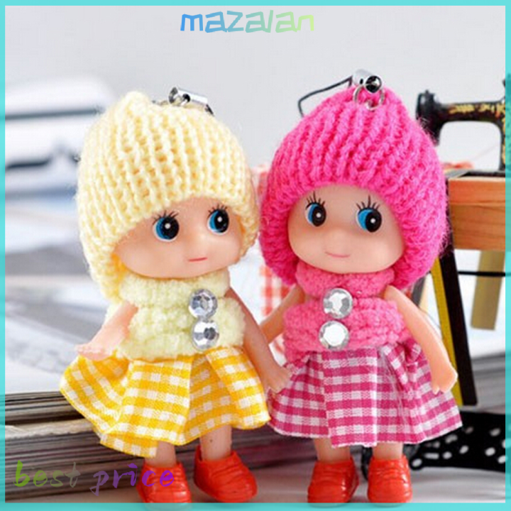 mazalan-ตุ๊กตาเด็กทารกนุ่ม1ชิ้นโทรศัพท์ตุ๊กตาขนาดเล็กแบบอินเตอร์แอคทีฟของเล่นเด็ก8ซม