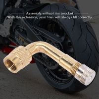 2pcs Valve Extension Valve Extension Adapter Tire 90 Degree Bent Metal Angle for Bicycle Motorcycle Scooter