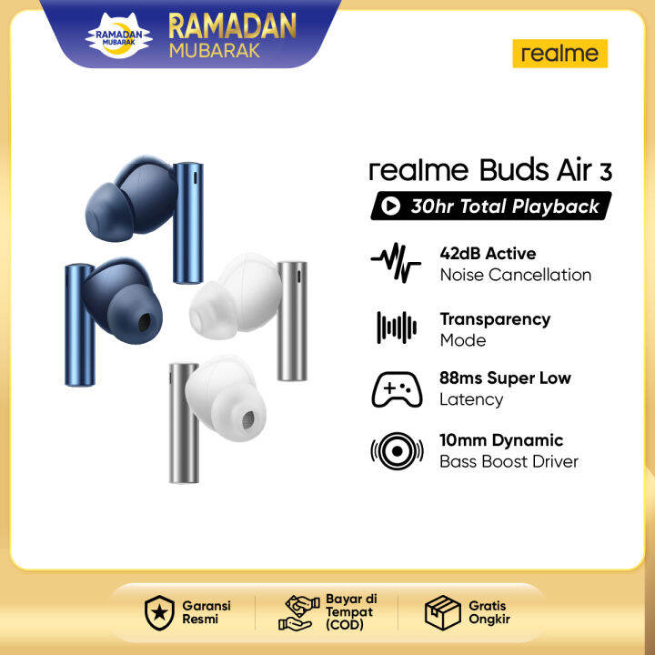 realme Buds Air 3 [Dual mic Noise Cancellation 42dB TUV Rheinland