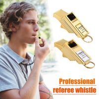 Referee Whistles Ball-Less Extra Loud Sports Whistles with Rope Mouthguard Plastic Whistle for Referees Competition Training Survival kits