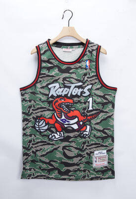 Ready Stock 22/23 Top Quality Hot Sale Mens Kobee Bryantt/Lebronn James/Michael Jordann/Allen Iverson/Vince Carter/Tracy Mcgrady Tiger Camo Hardwood Classics Jersey - Green