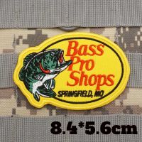 【LZ】﹉  Patches bordados táticos militares Bass Pro Shipping Shop Braçadeira Emblema de mochila com gancho para roupas