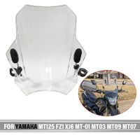 Motorcycle Windscreen Windshield Universal For Yamaha MT125 FZ1 FZ6 FZ8 FZ8N XJ6 MT-01 MT03 MT09 MT07