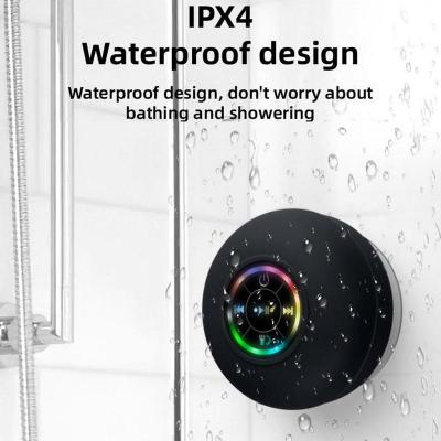 Shower Wireless Speaker Bathroom Wireless Speaker With Suction Cup Wireless 5.0 Portable And Waterproof For Shower Wireless and Bluetooth SpeakersWire