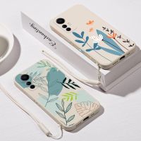 เคสโทรศัพท์ลายดอกไม้1ใบเหมาะสำหรับ Xiaomi 12 Lite 5G 12T 11T Pro 13 Ultra Mi 11 Lite 5G Ne 12X 12 Pro 13 Pro ซิลิโคนปลอกเคสเชือกเส้นเล็ก