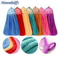 ♝℡☒ Children Hand Towel Plush Nursery Hanging Bathroom Thick Soft Cloth Wipe Towel Cotton Baby Hands Towel