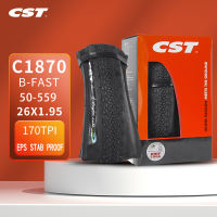 CST Mountain จักรยานยาง26*1.95 MTB จักรยานยาง C1870 50-559 26นิ้ว170TPI Ultralight Racing Stab Proof จักรยานพับยาง