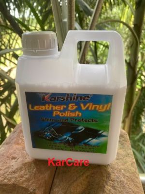 น้ำยาขัดเบาะ รักษาเครื่องหนังและไวนิลคาร์ชายน์ ขนาด 1 ลิตร Karshine Leather &amp; Vinyl Polish