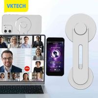 Vktech ที่ยึดหน้าจอแล็ปท็อปแม่เหล็กติดรถ,ที่ยึดโทรศัพท์รองรับการหมุนได้180องศาปรับได้พับได้ต่อเนื่องสำหรับ IOS 16.0 Mac Ventura/iphone 14 13 12สำหรับเทสลารุ่น3 /Y. X/s