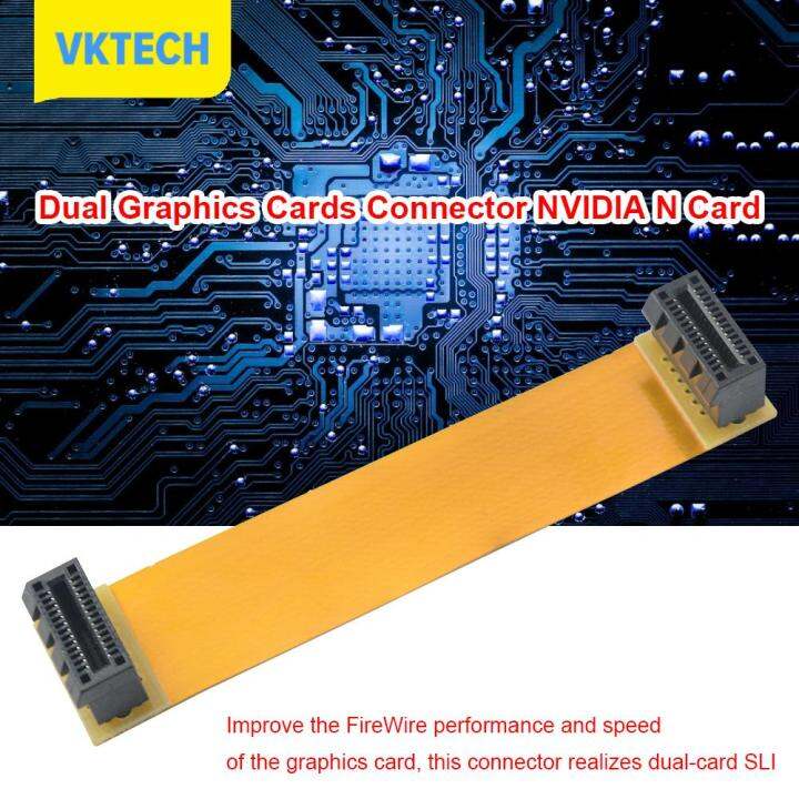 [Vktech] Crossfire Cable PCI Express Adapter Graphics Cards Connector