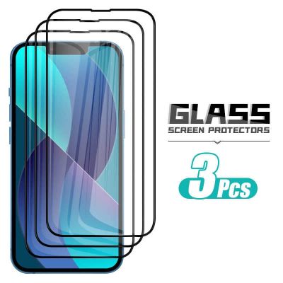 3 Pieces Sheets Screen Protector Glass For iPhone 13 14 Pro Max 12 11 Xs XR 7 8 6 Plus SE 2 Full Cover Tempered Glass Protector