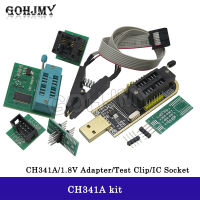 CH341A 24 25 Series EEPROM Flash BIOS โปรแกรมเมอร์ USB โมดูล SOIC8 SOP8คลิปทดสอบ1.8V อะแดปเตอร์ SOIC8อะแดปเตอร์ DIY KIT