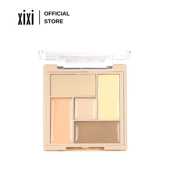 XIXI Fivecolor concealer moisturizing dark circles tear ditch acne marks brightening repairing