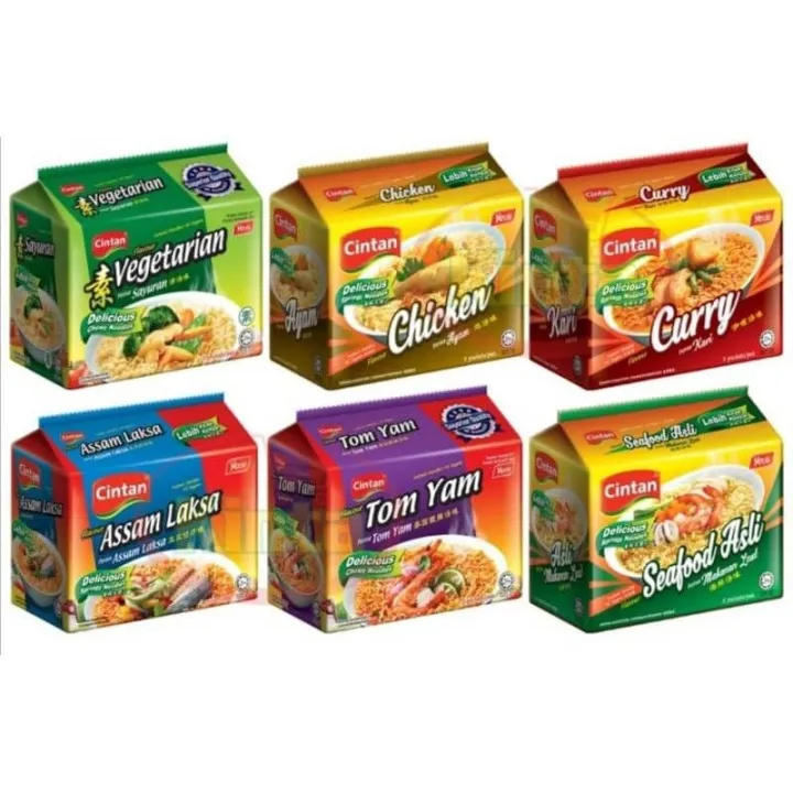 Cintan Instant Noodles All Flavour [Ready Stock]- Seafood Asli/Curry ...