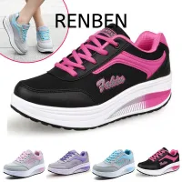 [RENBEN women sports sneakers travel seeding Sky soft but only only net surface Breathable walking shoes not tireless foot shoes fashion,BR new thick-soled sports and leisure women