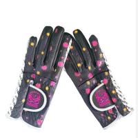 ★New★ Korean version of womens printed golf gloves hands multi-color wear-resistant breathable non-slip very comfortable four seasons