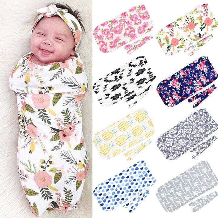 spring-autumn-sleeping-bags-cozy-swaddle-wrap-for-newborns-infant-boys-girls-blankets-sacks-with-matching-headband-kid-sleepsack