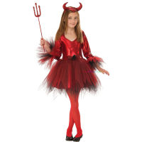 Kids Red Demon Devil Evil Jacket Pants Dress Halloween Costumes Boys Girls Bull Ghost Party Role Playing Dress Up Outfitt