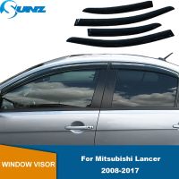 อุปกรณ์เสริมหน้าต่างรถสำหรับมิตซูบิชิแลนเซอร์2008 2009 2010 2011 2012 2013 2014 2015 2016ที่บังแดดที่บังฝน2017แผ่นเบี่ยง