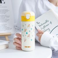 480ml Creative Thermos Mug Cute Portable Stainless Steel Vacuum Flask Girl Student Thermal Water Bottle