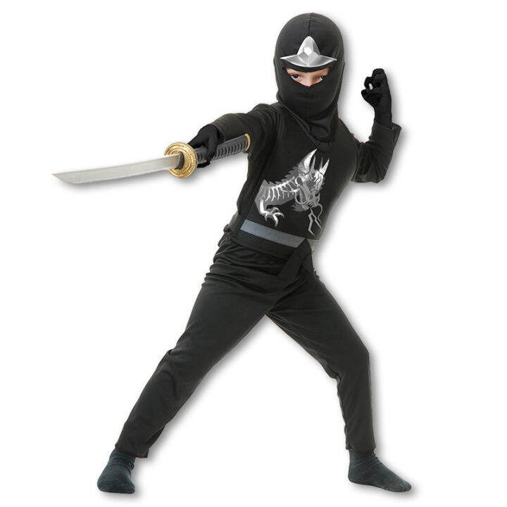 kids-black-dragon-ninja-costume-disguise-carnival-performance-party-dress-up-for-children