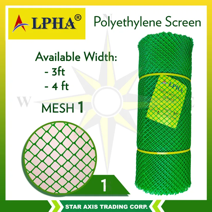 Alpha Mesh 1 Inch 4ft 30m Plastic Screen Polyethylene Screen Heavy