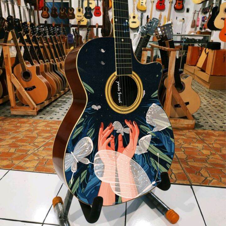 Sticker Aesthetic Sticker GITAR Stiker Lucu // AESTHETIC CASE Garskin ...