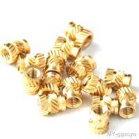 ✧✙✿ 25/100pcs M3 Solid Brass Pure Copper Metric Thread Injection Molding Knurl Insert Nut Nutsert Embedded for 3D Printing