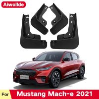 แผ่นบังโคลนสำหรับ Ford Mustang Mach E-E 2021 2022แผ่นกันกระเซ็นที่ปัดโคลนแผ่นบังโคลนรถบังโคลนหน้าหลังอุปกรณ์เสริมรถยนต์