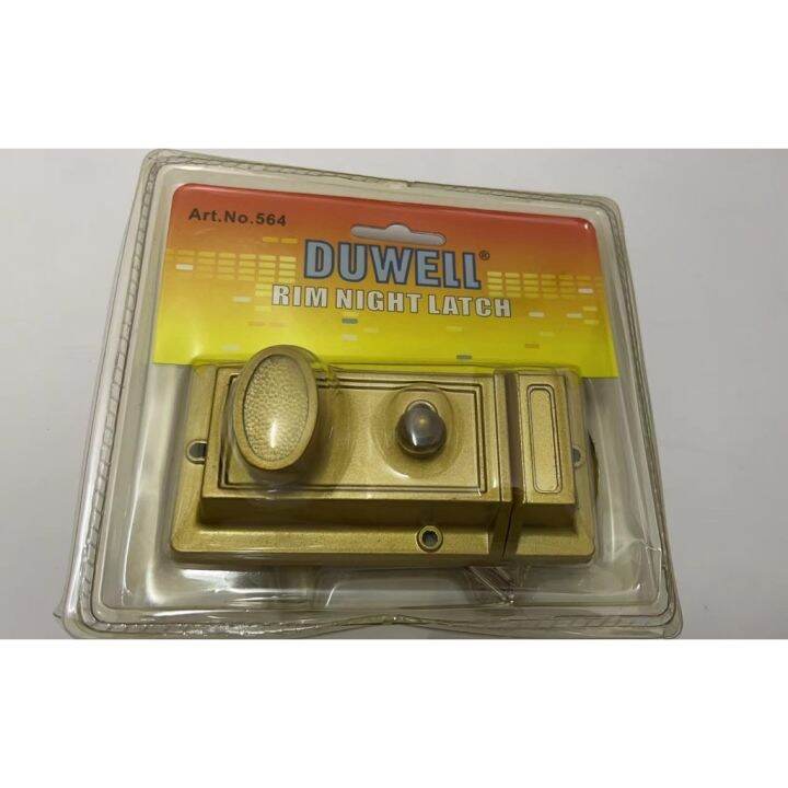 Duwell Door Lock Rim Night Latch for gate door doorknob lever type