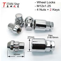 【YD】 4Nuts 2Keys M12x1.25 1.25 RIMS Locks LUG NUTS theft Security Bluebird  TEANA SUZUKI