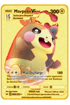NEW Pokémon 10000point Metal Cards TCG Arceus VMAX Golden Pokemon Gifts For  Kids