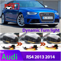 BuyV ไฟเลี้ยวแบบไดนามิก LED ไฟแสดงสถานะกระจกมองหลังอุปกรณ์เสริมสำหรับ Audi RS4 2013 2014