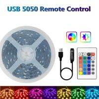 20เมตรแถบไฟ LED แสง RGB 5050 USB บลูทูธไดโอดที่มีความยืดหยุ่นที่ติดได้โคมไฟเทปผลเหมือนรุ้งไฟติดเพดาน DC 5V