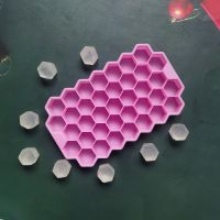 【cw】 Silicone Mold Lattice Making Whiskey Cocktail Refrigeration Tools Pudding Chocolate