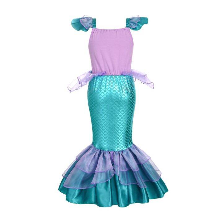 kids-dress-for-girls-cosplay-little-mermaid-ariel-princess-costume-children-carnival-birthday-party-clothes-mermaid-dress