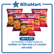 ACECOOK - MINOVA Mì không chiên hương vị tôm xào lá chanh