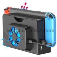 Nintend Switch OLED Dock Station Cooling Fan Stand Blue Light USB Powered External Cooler for Nintendo Switch OLED Accessories