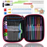 ✈✥ 100pcs/Set Knitting Needle Spree Romantic Crochet Hook Multi Size Multi Tool Creative Crafts Essential DIY Weaving Tools