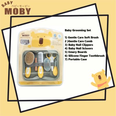 Baby Moby เบบี้ โมบี้ ชุดอุปกรณ์ตัดเล็บและหวี (ฺBaby Grooming Set)/ Free Baby Wet Wipes X1)