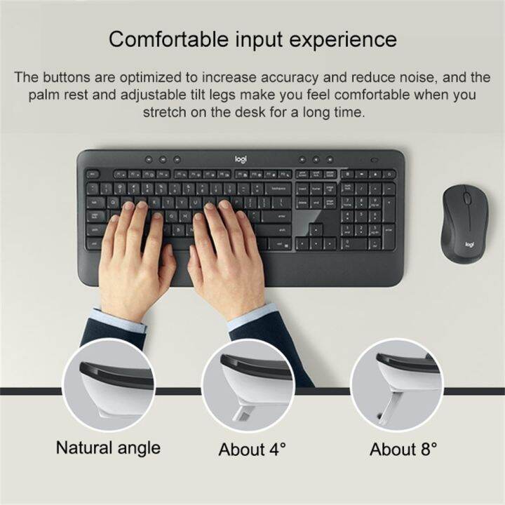 Logitech MK540 Wireless Keyboard and Mouse Combos Set Unifying USB
