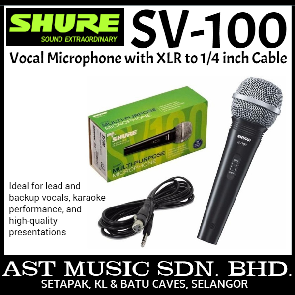 Shure Multi Purpose Microphone ( Sv100 / SV100 ) Lazada