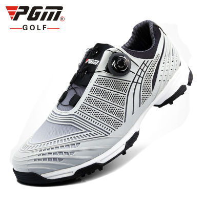Pgm Golf Shoes Men Sports Shoes Waterproof Sports Shoes Knobs Buckle Shoelace Breathable Man Sneakers Anti-slip Trainers