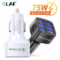 【Aishang electronic】Olaf 75W 6 USBCharger Type C เครื่องชาร์จอย่างรวดเร็ว QC 3.0สำหรับการชาร์จไฟ