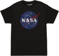 NASA Logo Adult T-shirt - Black