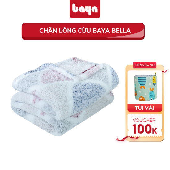 Chăn lông cừu baya bella mềm mại độ bền cao - ảnh sản phẩm 1