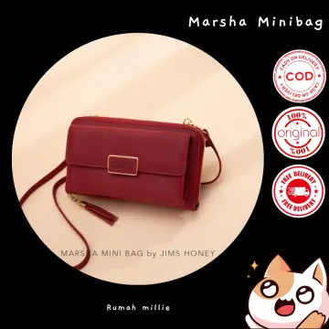 Jual Baellerry Sling Bag Tas Selempang Wanita Mini Design Many Slot  Material Leather Kulit ORIGINAL Original 2023