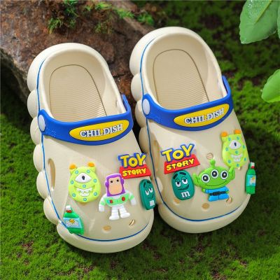 【Hot Sale】 New Lightyear childrens hole shoes summer boys baby home indoor non-slip soft bottom sandals and slippers for girls