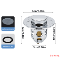 Suiweng วาล์วกรองท่อระบายน้ำแบบเด้งดึ๋งสำหรับอ่างล้างหน้า,ที่ดักขนแบบป๊อปอัพตัวปิดท่อระบายน้ำ