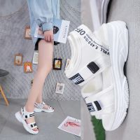 2021 new womens sports sandals Wedge heel platform high platform female shoes Summer non-slip wear-resistant casual beach shoes